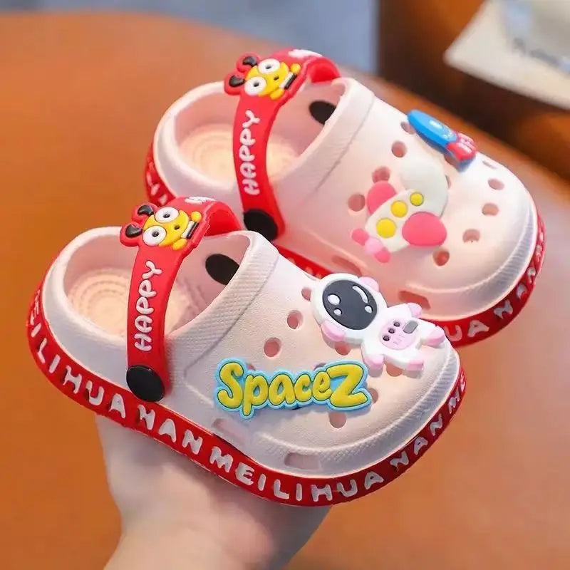 Kids Summer Sandals Hole Children's Shoes Slippers Soft Anti