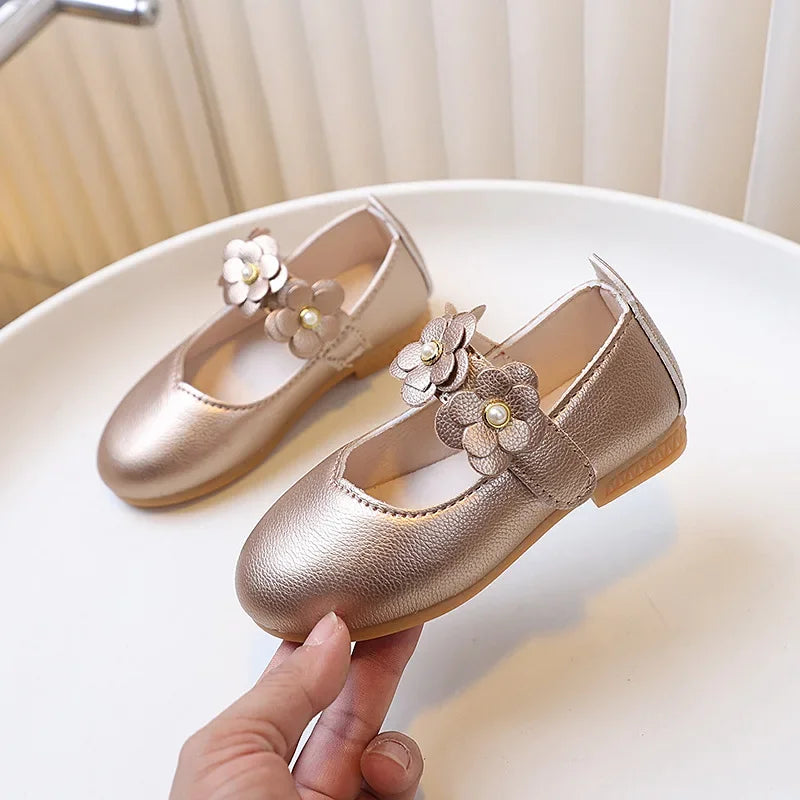 Spring Autumn Little Girls Ballet Shoes Sweet Chic Kids Prin