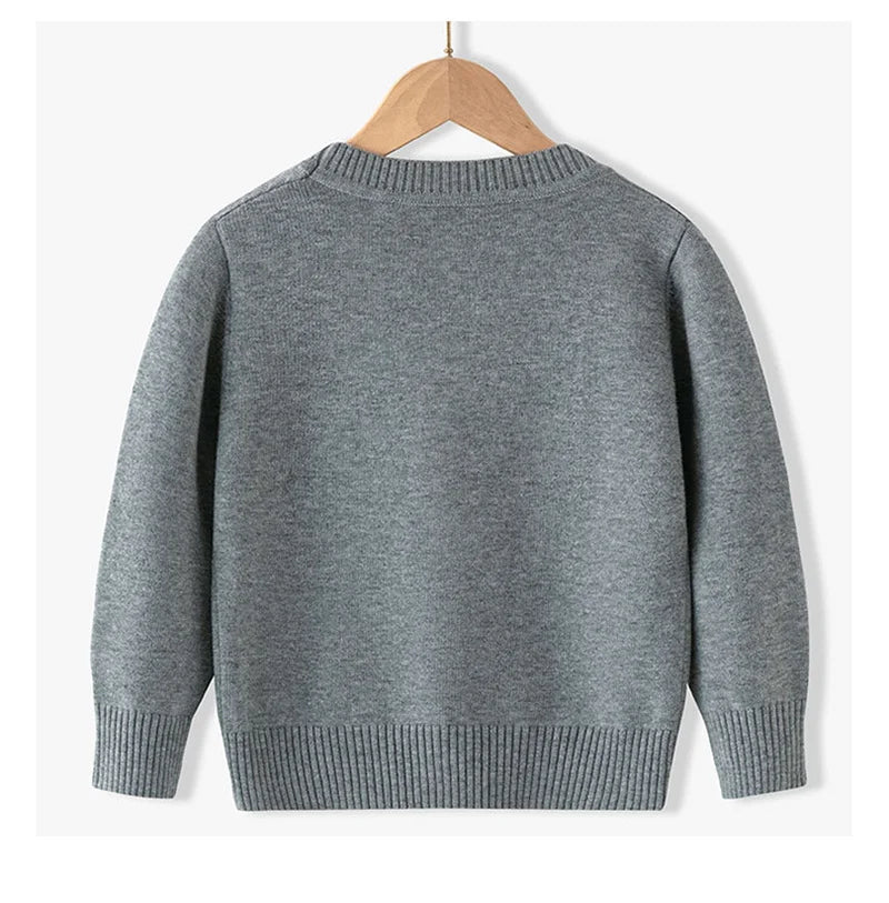Winter Boys Knitted Sweaters Big Kids Clothes  Autumn Childr