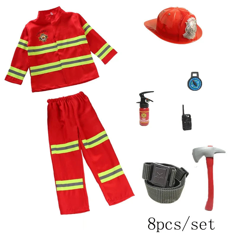 Kids Firefighter Uniform Costume