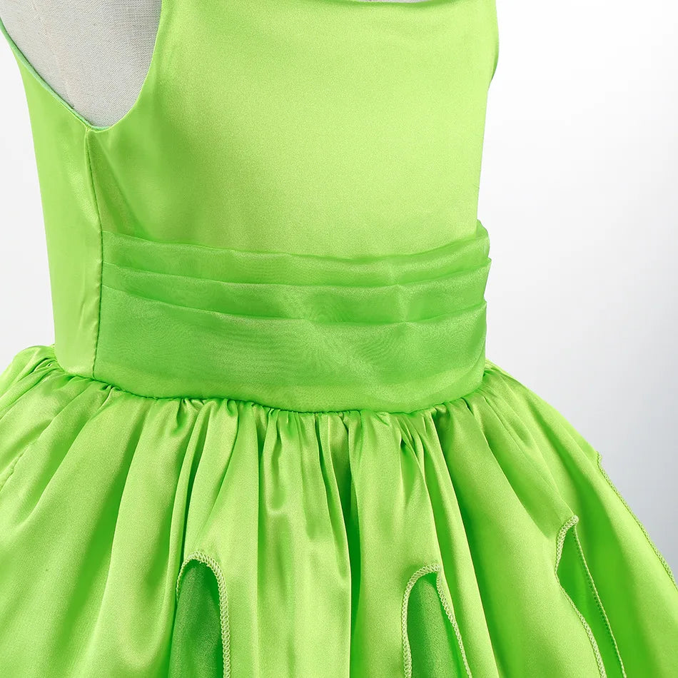 Girls Flower Fairy Dress Up Kids Princess Dress With Wings H