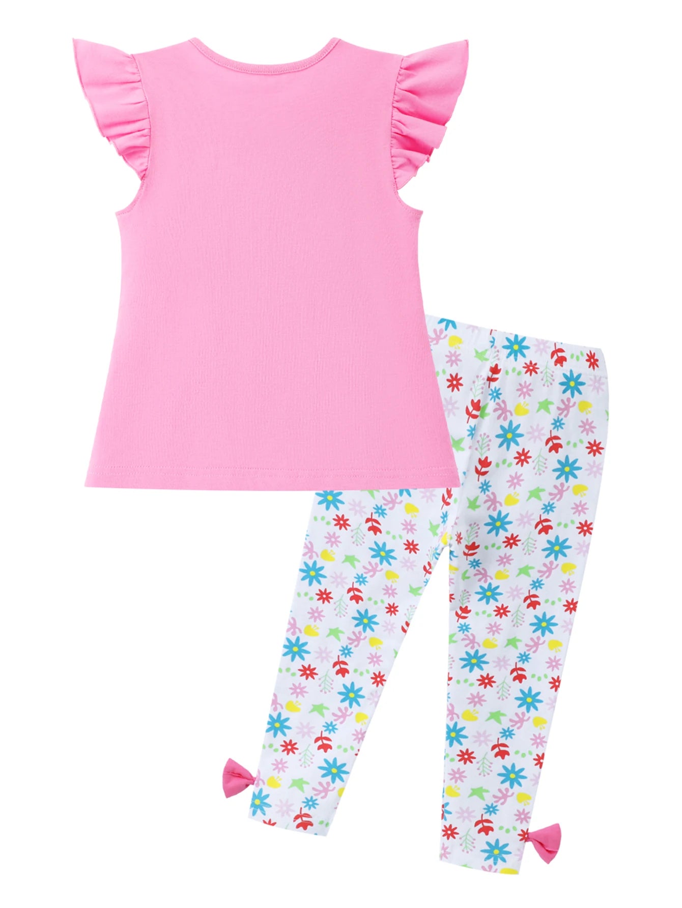 Girls Cotton Shirt and Shorts Set worn