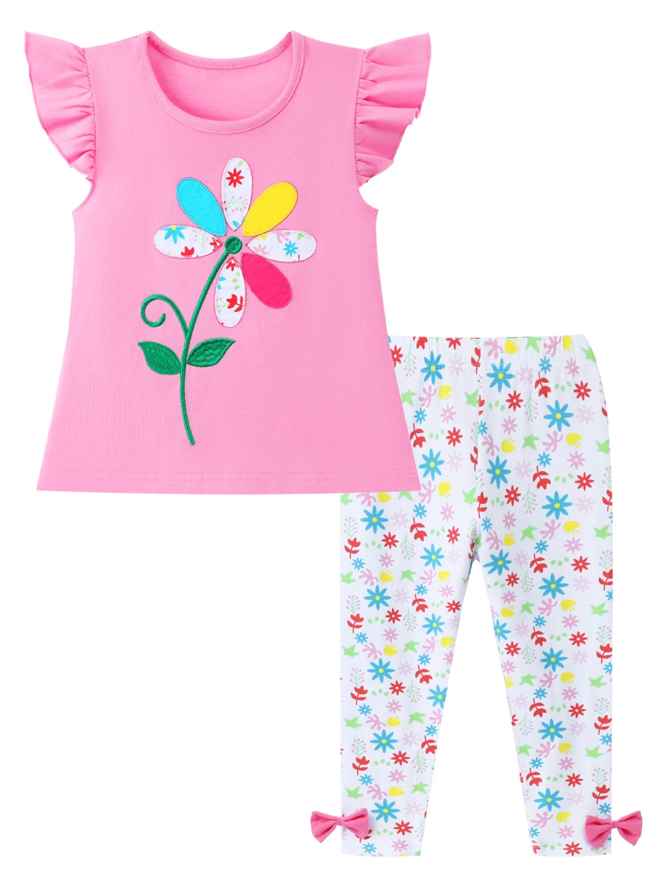 Girls Cotton Shirt and Shorts Set detail