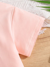 Load image into Gallery viewer, Girls Heart Print Top and Pants Set back