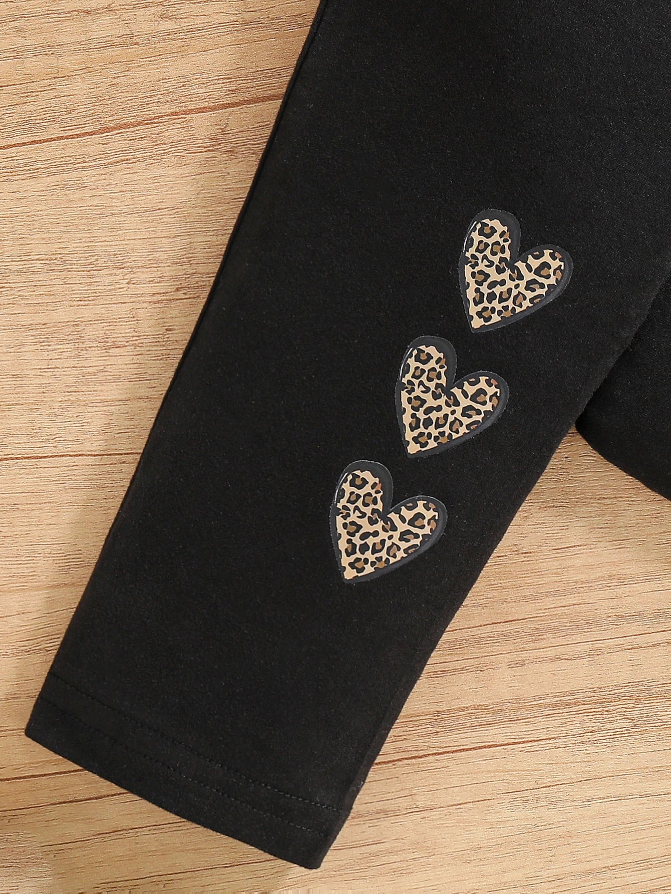 Girls Heart Print Top and Pants Set size