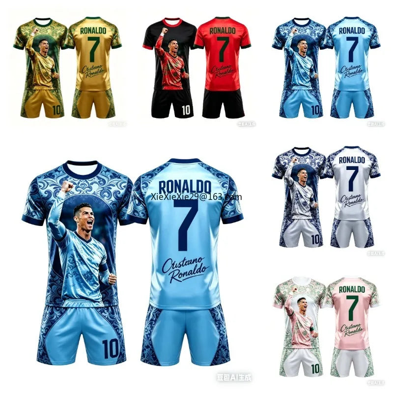 Kids and adults football strip set matching kit | See:Saw Kids