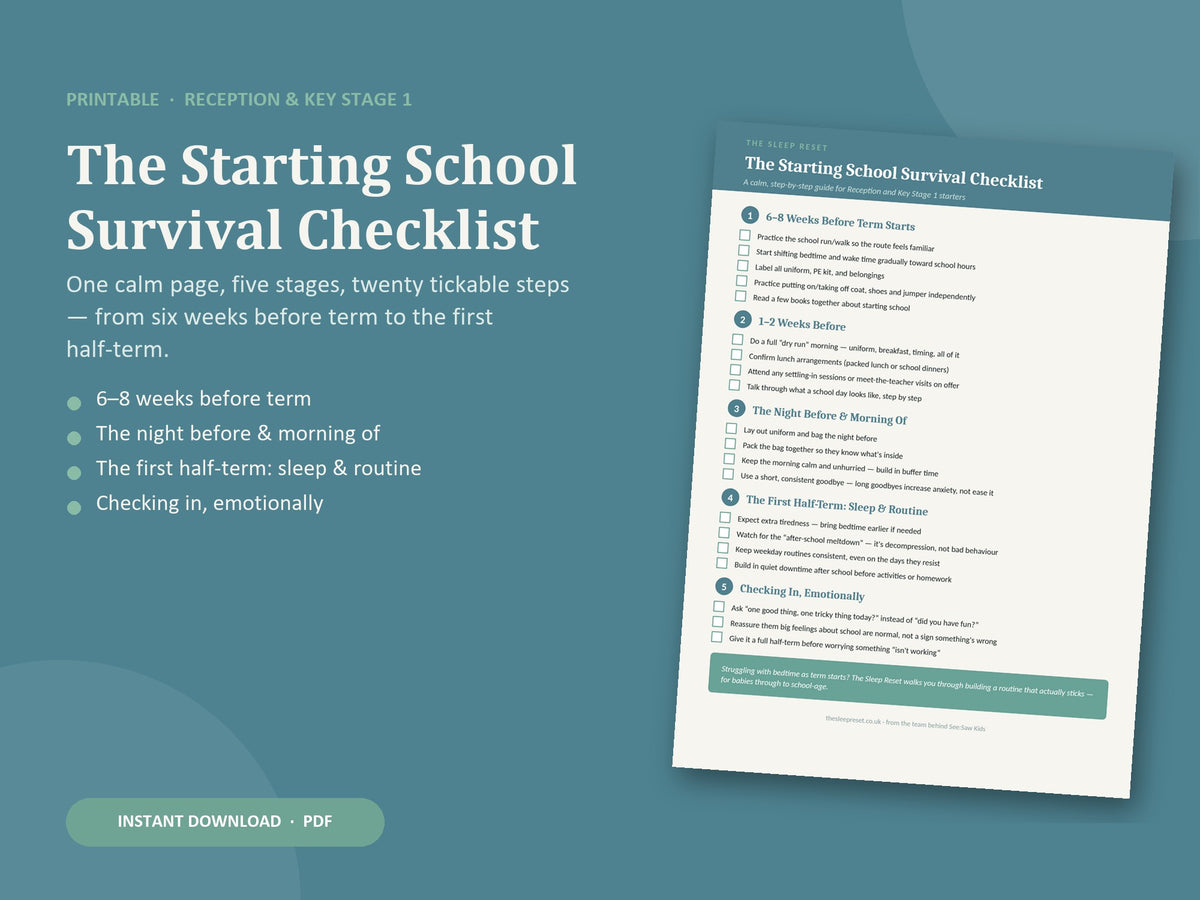The Starting School Survival Checklist — printable