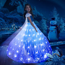 Load image into Gallery viewer, Frozen Princess Elsa LED Light Up Dress