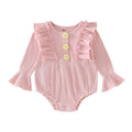 Girls bell sleeve baby jumpsuit with bow headband | See:Saw Kids