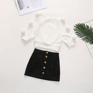 Bobble Sweater & Pencil Skirt